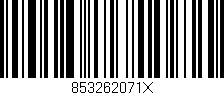 Código de barras (EAN, GTIN, SKU, ISBN): '853262071X'