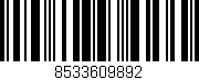 Código de barras (EAN, GTIN, SKU, ISBN): '8533609892'