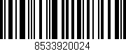 Código de barras (EAN, GTIN, SKU, ISBN): '8533920024'