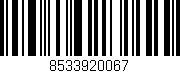 Código de barras (EAN, GTIN, SKU, ISBN): '8533920067'