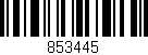 Código de barras (EAN, GTIN, SKU, ISBN): '853445'