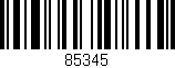 Código de barras (EAN, GTIN, SKU, ISBN): '85345'
