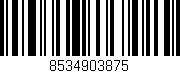 Código de barras (EAN, GTIN, SKU, ISBN): '8534903875'