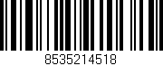 Código de barras (EAN, GTIN, SKU, ISBN): '8535214518'