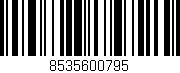 Código de barras (EAN, GTIN, SKU, ISBN): '8535600795'