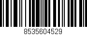 Código de barras (EAN, GTIN, SKU, ISBN): '8535604529'