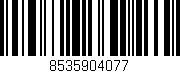Código de barras (EAN, GTIN, SKU, ISBN): '8535904077'