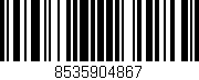 Código de barras (EAN, GTIN, SKU, ISBN): '8535904867'