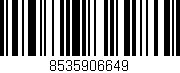 Código de barras (EAN, GTIN, SKU, ISBN): '8535906649'