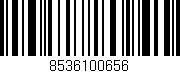 Código de barras (EAN, GTIN, SKU, ISBN): '8536100656'