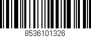 Código de barras (EAN, GTIN, SKU, ISBN): '8536101326'