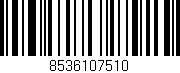 Código de barras (EAN, GTIN, SKU, ISBN): '8536107510'