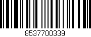 Código de barras (EAN, GTIN, SKU, ISBN): '8537700339'