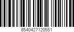 Código de barras (EAN, GTIN, SKU, ISBN): '8540427120551'