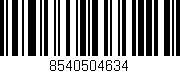 Código de barras (EAN, GTIN, SKU, ISBN): '8540504634'