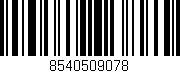 Código de barras (EAN, GTIN, SKU, ISBN): '8540509078'