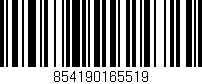 Código de barras (EAN, GTIN, SKU, ISBN): '854190165519'