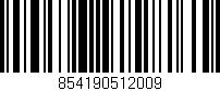Código de barras (EAN, GTIN, SKU, ISBN): '854190512009'