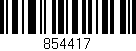 Código de barras (EAN, GTIN, SKU, ISBN): '854417'