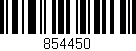 Código de barras (EAN, GTIN, SKU, ISBN): '854450'