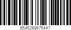 Código de barras (EAN, GTIN, SKU, ISBN): '8545269875447'