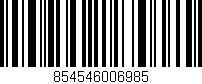 Código de barras (EAN, GTIN, SKU, ISBN): '854546006985'