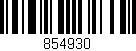 Código de barras (EAN, GTIN, SKU, ISBN): '854930'