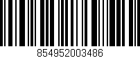 Código de barras (EAN, GTIN, SKU, ISBN): '854952003486'