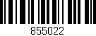 Código de barras (EAN, GTIN, SKU, ISBN): '855022'