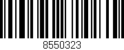 Código de barras (EAN, GTIN, SKU, ISBN): '8550323'