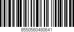 Código de barras (EAN, GTIN, SKU, ISBN): '8550560480641'
