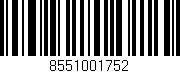Código de barras (EAN, GTIN, SKU, ISBN): '8551001752'