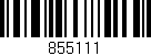 Código de barras (EAN, GTIN, SKU, ISBN): '855111'