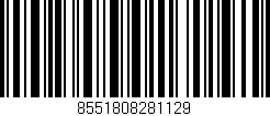 Código de barras (EAN, GTIN, SKU, ISBN): '8551808281129'