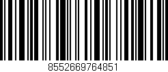 Código de barras (EAN, GTIN, SKU, ISBN): '8552669764851'