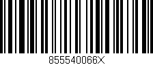 Código de barras (EAN, GTIN, SKU, ISBN): '855540066x'