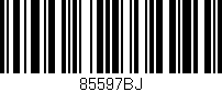 Código de barras (EAN, GTIN, SKU, ISBN): '85597BJ'