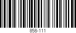 Código de barras (EAN, GTIN, SKU, ISBN): '856-111'