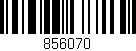 Código de barras (EAN, GTIN, SKU, ISBN): '856070'