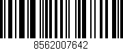 Código de barras (EAN, GTIN, SKU, ISBN): '8562007642'