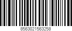 Código de barras (EAN, GTIN, SKU, ISBN): '8563021563258'