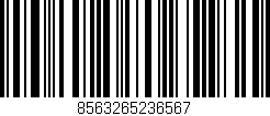 Código de barras (EAN, GTIN, SKU, ISBN): '8563265236567'
