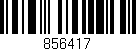 Código de barras (EAN, GTIN, SKU, ISBN): '856417'