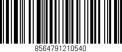 Código de barras (EAN, GTIN, SKU, ISBN): '8564791210540'