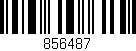 Código de barras (EAN, GTIN, SKU, ISBN): '856487'