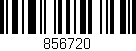 Código de barras (EAN, GTIN, SKU, ISBN): '856720'