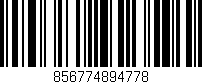 Código de barras (EAN, GTIN, SKU, ISBN): '856774894778'