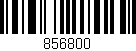 Código de barras (EAN, GTIN, SKU, ISBN): '856800'