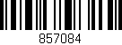 Código de barras (EAN, GTIN, SKU, ISBN): '857084'