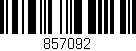 Código de barras (EAN, GTIN, SKU, ISBN): '857092'
